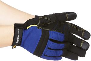 Gants de mécanicien de sécurité avec logo personnalisé de haute qualité outils de travail en cuir synthétique anti-coupure avec doublure en coton pour écran tactile - Product Image 2