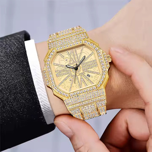 Reloj de Diamantes Moissanite Titan Glow para Hombre, Elegante Reloj de Pulsera de Cuarzo, Reloj de Moda de Primera Calidad con Estilo - Product Image 2