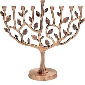 Menorah plateada de estilo moderno, recién llegada, para decoración de mesas en casas y villas, portavelas decorativo para Hanukkah. - Product Image 6