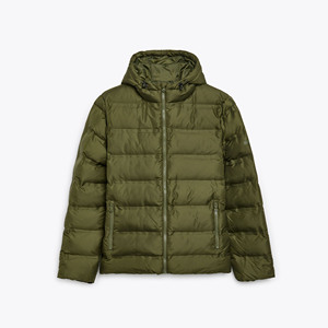 2025 <b>Mens</b> Hooded <b>Long</b> Puffer <b>Jacket</b> with Zipper Closure Coated Fabric Best Selling High Quality Winter Casual Custom Clothing - Product Image 4