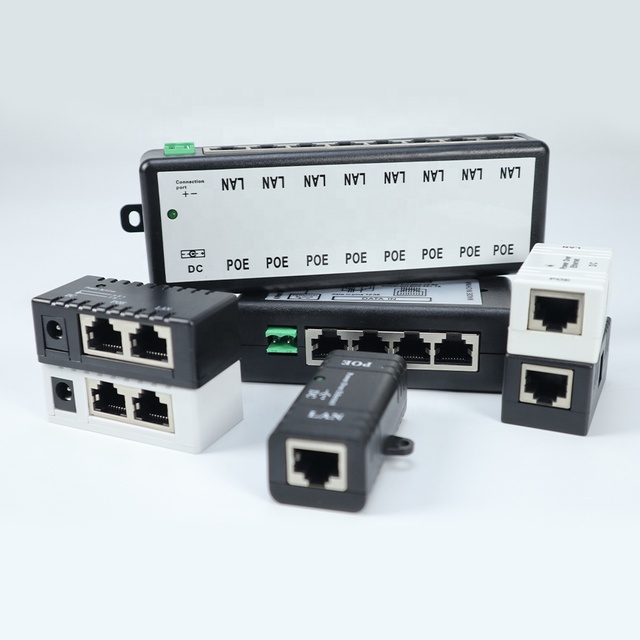 10/100Mbps 1in 2 Out 3 Ports 15W Mini POE Repeater CCTV Ip Camera Network PoE Extender 250 Meters