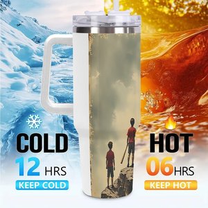 40oz <b>Large</b> Stainless Steel Tumbler With Custom Design For Outdoor Use - Product Image 6