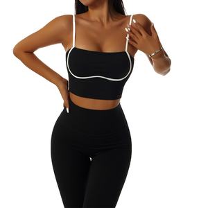 Conjunto de leggings deportivos y sujetador personalizados al por mayor para yoga y gimnasio, ropa deportiva para fitness. - Product Image 1