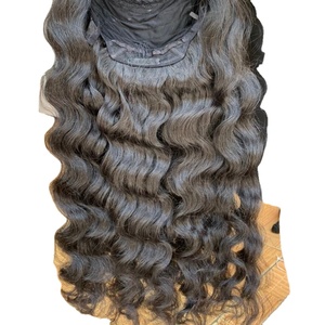 Extensions de cheveux ondulés profonds 100% naturels, doux et ondulés, noir naturel, double épaisseur, pointes épaisses - Product Image 1