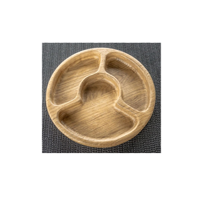 Plateau de service en bois poli fait main, moderne, 4 compartiments, écologique, pour organiser les collations et les condiments, ustensile de cuisine pour tous - Product Image 5
