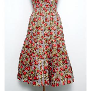 Elegant Digital Printed Maxi Cotton Floral Plus-size Women O-Neck Loose Fit Sleeveless Eco-Friendly Breathable Party <b>Dress</b> - Product Image 3