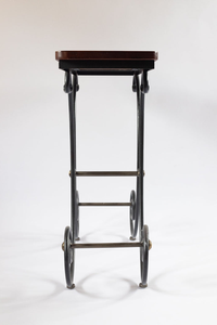 Luxury Iron <b>Console</b> <b>Table</b> with Wooden Top Decorative Entryway <b>Table</b> for Living Room and Hallway - Product Image 3