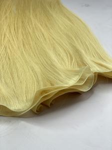 Russe de haute qualité pour les extensions de cheveux de trame de génie noués à la main trame sans couture de cheveux humains bruts - Product Image 2