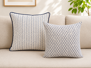 Luxury 100% Linen Printed Pillow <b>Cover</b> | Premium Handmade 100% Linen Printed <b>Cushion</b> <b>Cover</b> | Elegant Decorative Pillow <b>Cover</b> - Product Image 5