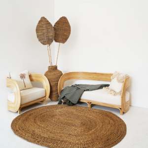 Sofá cama de esquina contemporáneo, muebles de ratán natural, alta calidad, de Vietnam, listo para la exportación - Product Image 6
