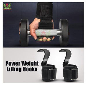 ตะขอเกี่ยวเหล็กคุณภาพพรีเมียมสำหรับการฝึกความแข็งแรง เพาะกาย ครอสฟิต ออกกำลังกายในยิม และป้องกันมือ - Product Image 3