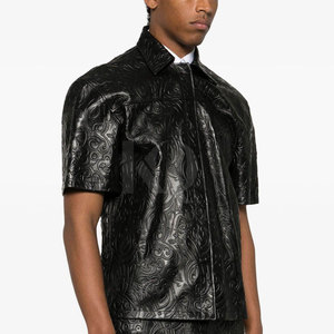 Camisas de Cuero Elegantes para Hombre, Tela Suave, Ajuste Cómodo, Perfectas para la Oficina, la Noche y Conjuntos Casuales - Product Image 6