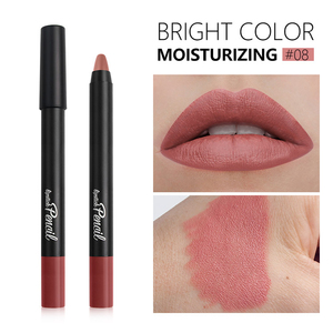 Crayon à lèvres mat 12 couleurs, crayon contour des lèvres crémeux longue tenue pour un port confortable toute la journée - Product Image 3