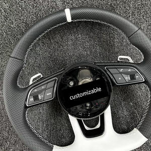 Cuir complet avec dos blanc à l'étiquette d'origine, noir et blanc, prend en charge la personnalisation privée pour <span class=keywords><strong>Audi</strong></span> A3 A4L A5 A6 A7 A8 - Product Image 4