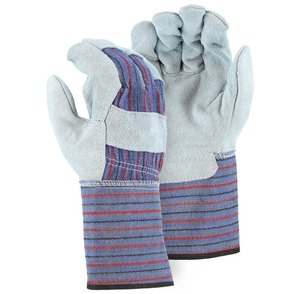 Guantes de Trabajo de Dedo Completo, Algodón, Poliéster, Spandex, Puño a Rayas, Unisex, para Exteriores, Todas las Estaciones - Product Image 1
