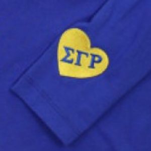 Camiseta de Manga Larga Sigma Gamma Rho, Cuello Redondo, Informal, Deportiva, Cómoda, Uniforme Deportivo Personalizado, Ropa de Equipo OEM - Product Image 6