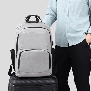 Unisex Oxford Travel <b>Backpack</b> Water Resistant Zipper Closure Adjustable Strap Large Capacity 36–55L Casual Style - Product Image 3