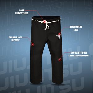 ชุดยิวยิตสู BJJ ผ้าคอตตอนเพิร์ลวีฟคุณภาพพรีเมียม รับสกรีนโลโก้ ระบายอากาศได้ดี น้ำหนักเบา ทนทาน เหมาะสำหรับฝึกซ้อม สำหรับผู้ชายและผู้หญิง - Product Image 4