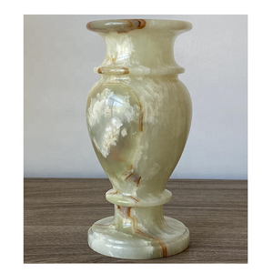 Jarrón de ónix de mármol blanco de alta calidad, el mejor tipo de piedra disponible al por mayor - Product Image 5