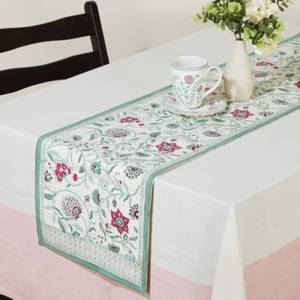 Nouvelle arrivée : Chemin de table en pur coton de luxe – Design élégant brodé avec impression numérique pour la décoration de la maison - Product Image 4
