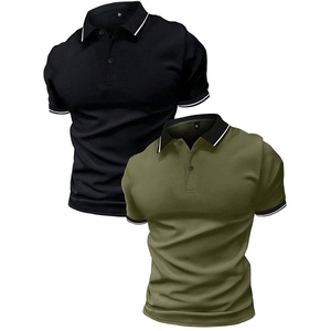 ขายส่งเสื้อโปโลผู้ชายลําลองที่กําหนดเองเสื้อยืดฤดูร้อนสวมใส่ผู้ชายกอล์ฟโปโลเสื้อยืดเสื้อโปโลแขนสั้นสําหรับผู้ชาย - Product Image 1