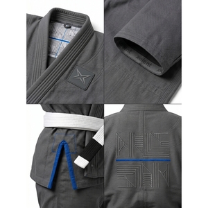 Kimono de Jiu Jitsu Brasileño Personalizado de 450 GSM, Tejido Perlado, Ripstop de Algodón, Cinturón Sólido para Competición, Marca Privada OEM - Product Image 4