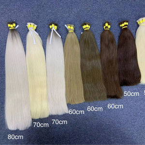 Extensiones de Cabello Natural Liso a Granel, Precio de Fábrica, de 50cm a 80cm, Cabello Humano Vietnamita Super Double Drawn - Product Image 1