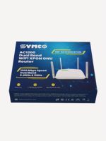 Routeur Wi-Fi double bande SYMCO ONU 2.4G 5G 4 ports LAN Terminal fibre optique XPON avec WPS et port téléphonique