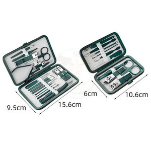 Ensemble d'outils de manucure et pédicure en acier inoxydable de qualité supérieure, 10 en 1, coupe-ongles, construction durable, garantie de 3 ans, pour les soins des ongles, utilisation en salon - Product Image 3