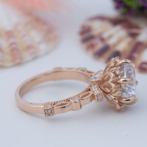 8 Prong <b>Set</b> Unique Round Shape Moissanite 925 Sterling <b>Silver</b> Gold Plated Trendy Customized Wedding <b>Ring</b> - Product Image 4