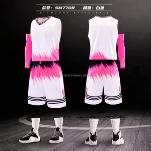 Conçu sur mesure, ensemble de vêtements de basket-ball pour hommes, short de sport respirant à séchage rapide, uniforme de basket-ball pour adultes de grande taille imprimé - Product Image 4