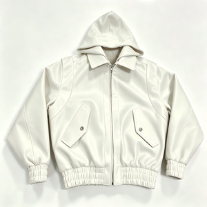 Chaqueta Universitaria Clásica ARTIZ INTERNATIONAL para Hombre, Diseño Letterman, a Cuadros/Color Sólido, Resistente al Viento, Ecológica, Venta al Por Mayor - Product Image 4
