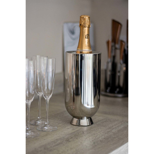 Luxury Stainless Steel Double Walled Insulated <b>Wine</b> Chiller Modern Champagne Ice Bucket For Home Bar & Wedding Gifts - Product Image 6