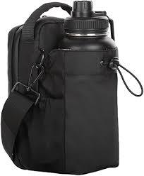 Custom Fitness Gym Bag Bottle Holder New Design Black Zipper Closure Water Resistant Polyester Lining Oxford Portable Adjustable - Product Image 2