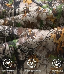 Pantalon cargo à sublimation imprimée, style tendance, avec plusieurs poches, pantalon cargo Bottomland, design camouflage - Product Image 6