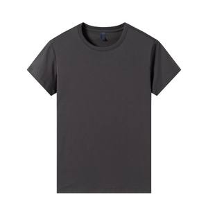 Camiseta de Manga Corta de Algodón con Efecto Seda Helada, Cuello Redondo, Ajuste Holgado, Color Liso para Hombre, Precio de Fábrica de Bangladesh y China - Product Image 5
