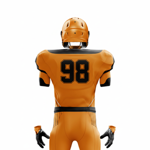 <b>Cheap</b> Bulk Custom Men's American Football Uniforms Front 100% Polyester Sublimation Breathable Quick Dry Short Plus Size All - Product Image 3