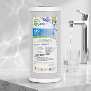 Filtre à charbon actif extrudé de haute qualité pour une filtration à haute capacité, matériau certifié NSF, filtre à eau de premier ordre - Product Image 1