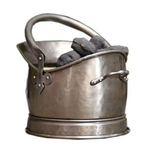 Cubo para Leña de Hierro Metálico Recubierto Rústico, Ecológico, Estilo Europeo Moderno, de Alta Calidad, Hecho a Mano, para Uso en Exteriores y Jardín - Product Image 2