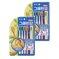 2-Pack Median Graphene-Infused Soft Nylon Bristle Toothbrushes Manual <b>Tooth</b> <b>Cleaning</b> <b>Tool</b> for Home Use Plastic Handle - Product Image 1