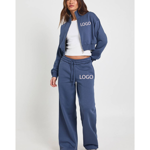 Ensemble 2 pièces personnalisé pour femme, printemps-automne, manches longues, OEM, avec pantalon de jogging court, imprimé 3D en relief, en molleton de coton, coupe décontractée, épais, style streetwear - Product Image 4
