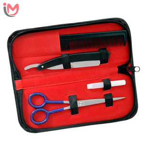 Kits de coiffure pour salon de barbier, ciseaux de soin des cheveux personnels avec ciseaux à effiler droits et tranchants en acier inoxydable, service OEM - Product Image 5
