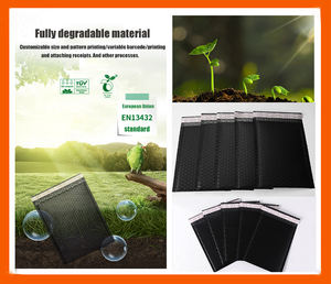 Emballage personnalisé RDY, 100 emballages compostables, écologiques, biodégradables, <span class=keywords><strong>enveloppe</strong></span> rembourrée pour l'expédition, pochette à bulles pour l'envoi postal - Product Image 5