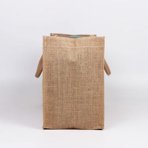 Sac de courses écologique en toile de jute, fabriqué à partir de fibres de jute naturelles, réutilisable pour les courses au marché - Product Image 5