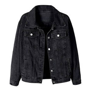 Latest Style Women's Denim Jacket with Open Stitches Breathable Cotton Filled Knitted Wholesome Price - Product Image 1