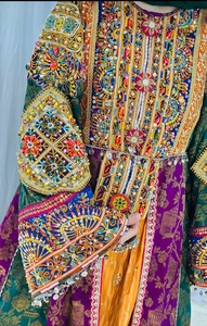 ชุดเดรส Guldozi คุณภาพสูงแบบอัฟกัน Zerdozi สำหรับผู้หญิง ดีไซน์ใหม่ แขนยาว ปักลายแบบอัฟกัน Kuchi  สั่งซื้อขั้นต่ำน้อย - Product Image 6