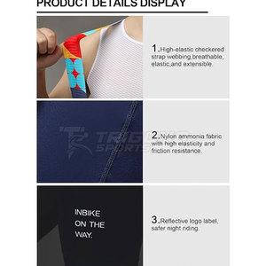 Pantalones de Ciclismo Premium con Tirantes, Tejido Elástico Transpirable, Acolchados, Cómodos para Ciclismo de Larga Distancia - Product Image 5