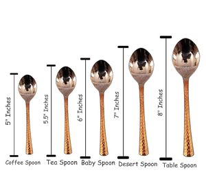 Steel Copper Cutlery <b>Flatware</b> 60 Pieces Set of Spoons Forks & Knives Served with DisheS <b>Flatware</b> & Tableware Items - Product Image 4