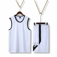 Erkekler Basketbol Forması Seti Kolsuz Tank Top Siyah Mavi Örgü Nem Emici Nefes Alabilir Hızlı Kuruyan Düzenli Fit Yetişkin Spor Giyim