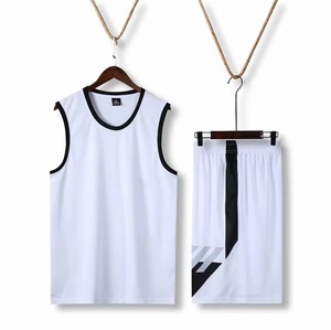 ชุดเสื้อบาสเก็ตบอลชาย เสื้อกล้ามแขนกุด สีดำ สีน้ำเงิน ผ้าตาข่าย ระบายอากาศได้ดี แห้งเร็ว ทรงปกติ ชุดกีฬาสำหรับผู้ใหญ่ - Product Image 5
